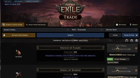 poe xyz trade.